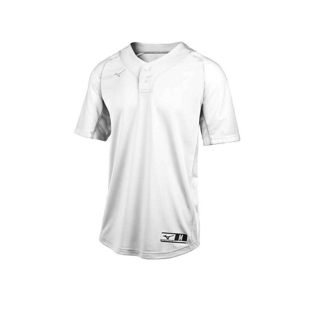 Mens Mizuno Aerolite 2-Button Baseball Jersey White Philippines (LZWFJV905)